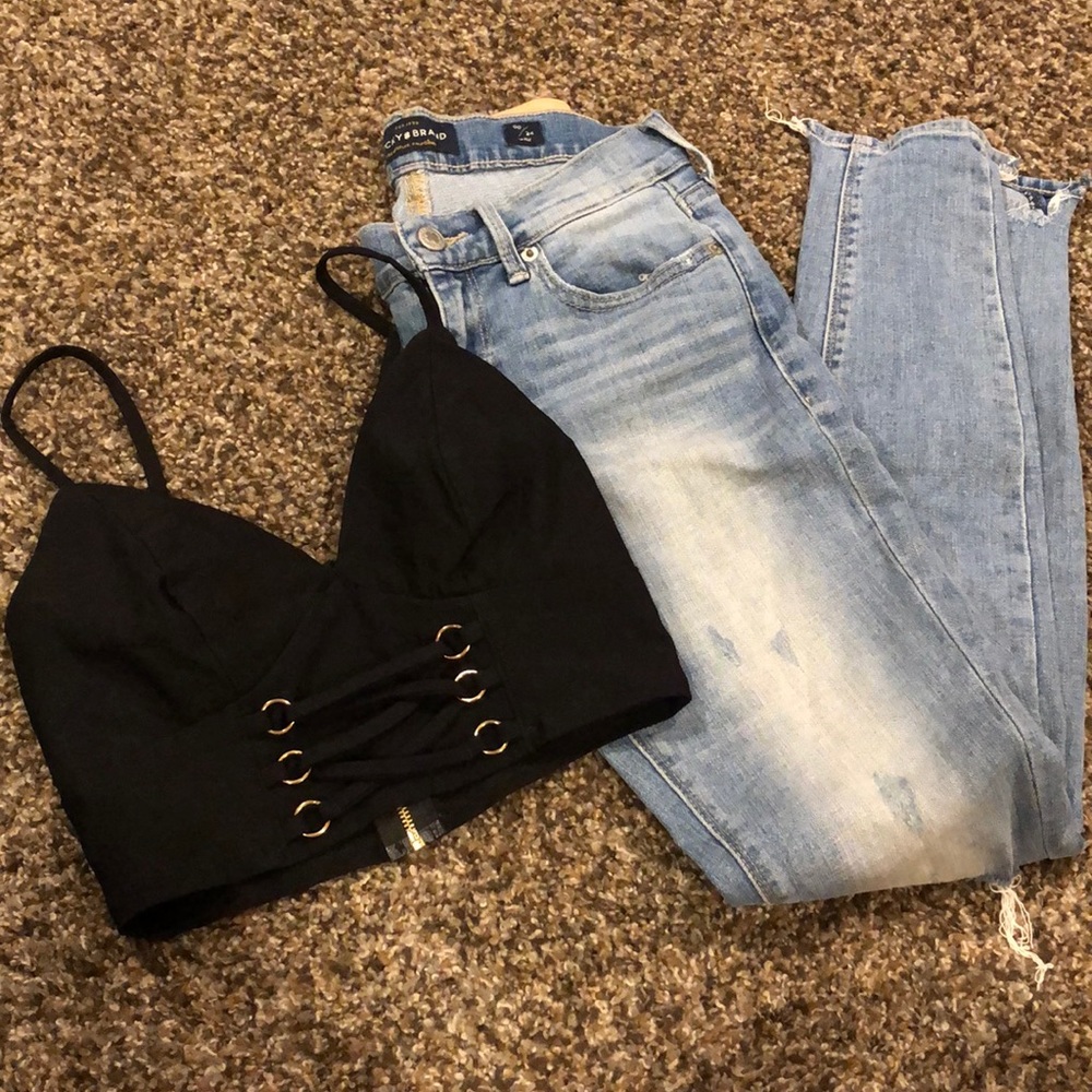 Charlotte Russe Cropped Tank